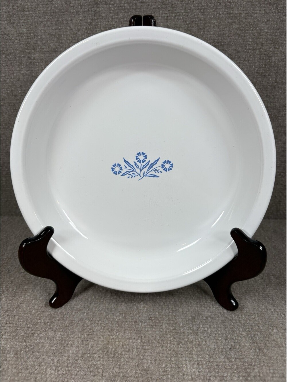 Vintage 1960s Corning Ware Blue Cornflower P309 9" Diameter Pie Dish Plate USA